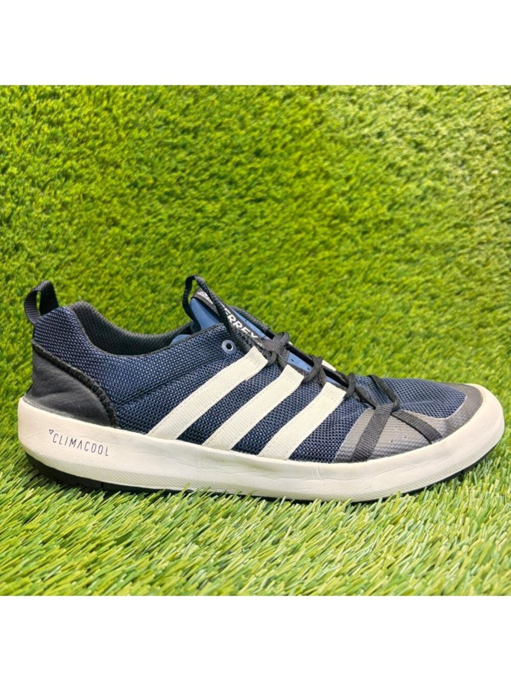 Adidas Terrex Climacool Mens Size 9.5 Blue White Athletic Boat Shoes Sneakers